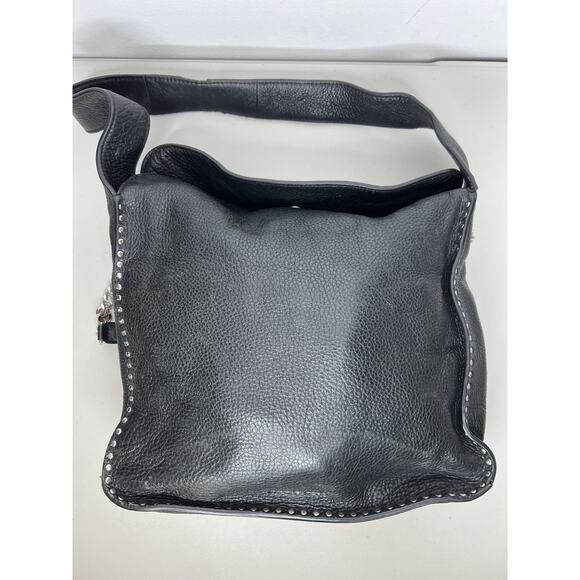 Michael Kors Handbags - Michael Kors Handbag Astor Studded Black Leather Shoulder Bag Slouchy